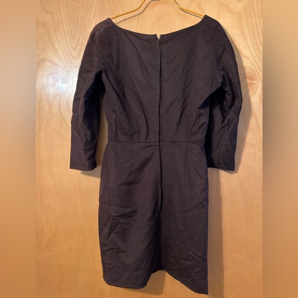 brown long sleeve dress midi - Picture 1 of 2